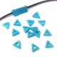 Distanziatore Triangolare in Ceramica Dipinta a Freddo 8x2.5mm (Ø 2.5mm)