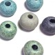 Perla in Ceramica Grezza Dipinta a Freddo 20mm (Ø 4.5mm)