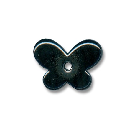 Passante Ciondolo Farfalla in Ceramica Smaltata 30x12mm