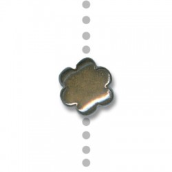 Enameled Ceramic Slider Flower 16mm Ø2.5mm