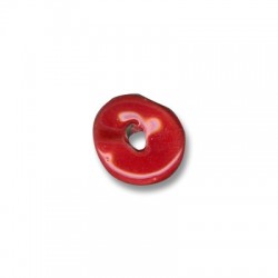 Enamel Ceramic Slider Irregular Disc 16mm (Ø 4mm)