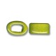 Enamel-Glazed One Color Ceramic Slider Oval for Regaliz Leather 10mm (Ø 11x8mm)