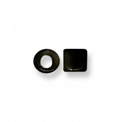 Ceramic Bead Cube w/ Enamel 9mm (Ø5.5mm)