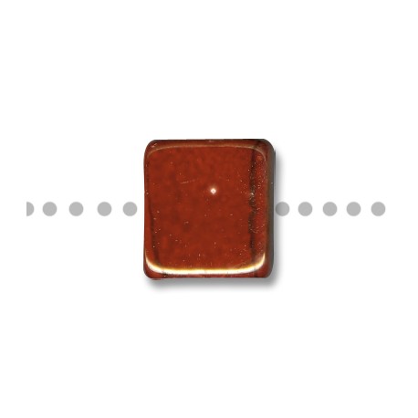 Ceramic Slider Square Flat Bead w/ Enamel 20mm (Ø8mm)