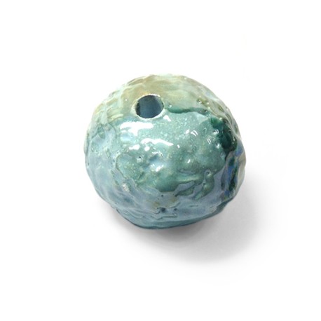Perla Irregolare in Ceramica Smaltata 35mm (Ø 5mm)