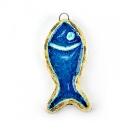 Enamel Ceramic Fish 27x56mm