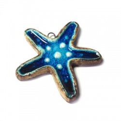 Enamel Stoneware Ceramic Seastar 55mm