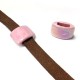 Enameled Ceramic Slider 20x15x8mm Ø10.2x3.2mm