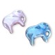 Enameled Ceramic Slider Elephant 28x24mm Ø2mm
