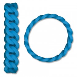 Silicon Bracelet Chain Effect 20x1.8cm