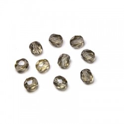 Crystal Bohemian Bead Round Faceted 6mm