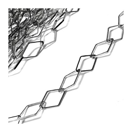 Brass Chain Rhombus 9.5x16.5mm