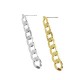 Brass Earring w/ Chain 7x46mm