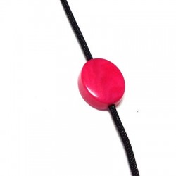 Passante Ovale in Corozo (Tagua) 13x15.5mm