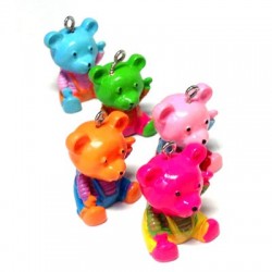 Resin Bear 25x17mm Assorted