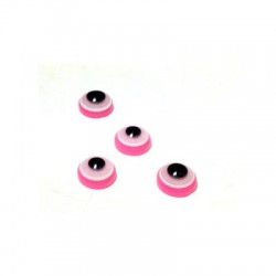 Resin Cabouchon Flatback Round w/ Evil Eye 8mm