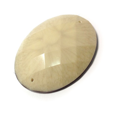 Resin Flat Back Oval 30x40mm With 2 Holes