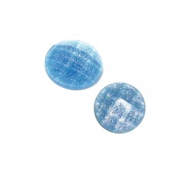 Resin Flatback Round Glitter 10mm