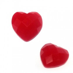 Resin Heart Flatback 12mm