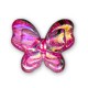 Acrylic AB plated Butterfly 35x28mm