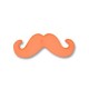 Acrylic Moustache 20x7mm (105pcs/string)