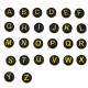 Ακρυλικό Στρογγυλό Περαστό Γράμματα 7mm/4mm (Ø2mm) (430τμχ)