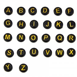 Acrylic Slider Round Letters 7mm/4mm (Ø2mm) (430pcs)