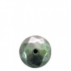 Perlina Schacciata Sfaccettata in Argentone CCB 22x14mm