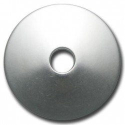 Passante Ciondolo Disco in Argentone CCB 75mm