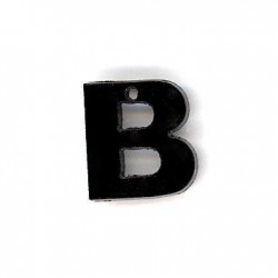 Plexi Acrylic Pendant Letter "B" 13mm