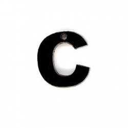 Ciondolo in Plexi Acrilico Lettera "C" 13mm
