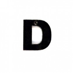 Plexi Acrylic Pendant Letter "D" 13mm