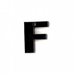 Ciondolo in Plexi Acrilico Lettera "F" 13mm