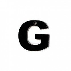 Plexi Acrylic Pendant Letter "G" 13mm