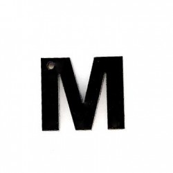 Plexi Acrylic Pendant "M" 13mm