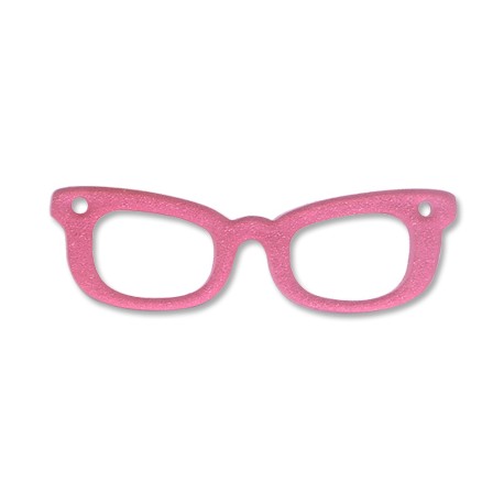 Plexiacrylic Glitter Glasses 2.4x7.8cm