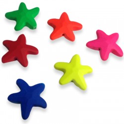 Acrylic Rubber effect Star 21 / 7mm