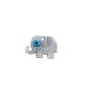 Pendentif Éléphant en Plexiacrylique avec œil porte-bonheur émaillé 21x15mm
