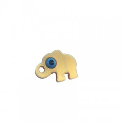 Plexi Acrylic Charm Elephant 15x12mm with Eye