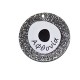 Πλέξι Ακρυλικό Μοτίφ Στρογγυλό Μάτι "Αφθονία" Γούρι 50mm