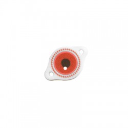 Connettore in Plexiacrilico Ovale con Occhio Portafortuna 22x15mm