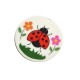 Plexi Acrylic Pendant Round Ladybug 50mm