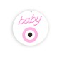 Plexi Acrylic Round Pendant Baby w/ Eye 80mm