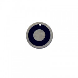 Ciondolo in Plexiacrilico Rotondo con Cerchio 22mm