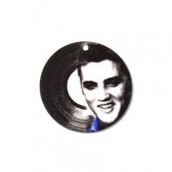 Pendente in Plexi Acrilico Disco Elvis Presley 35mm