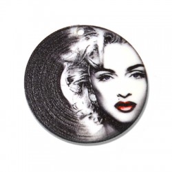 Πλέξι Ακρυλικό Μοτίφ Δίσκος Βινυλίου Madonna 45mm