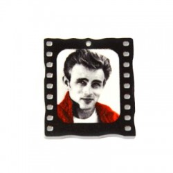 Plexi Acrylic Charm James Dean 31x35mm