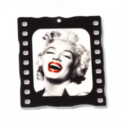 Plexi Acrylic Charm Marilyn Monroe 40x45mm