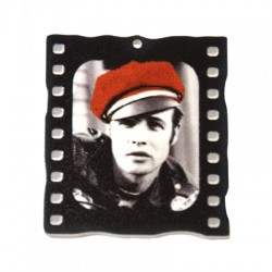 Plexi Acrylic Charm Marlon Brando 40x45mm