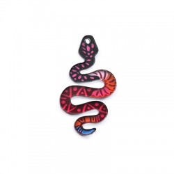 Plexi Acrylic Charm Snake 24x40mm